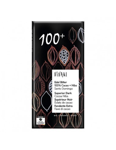 Chocolate negro 100% con nibs de...