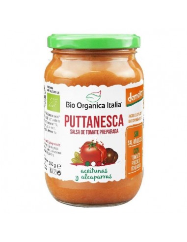 Salsa de tomate puttanesca Bio 350g...