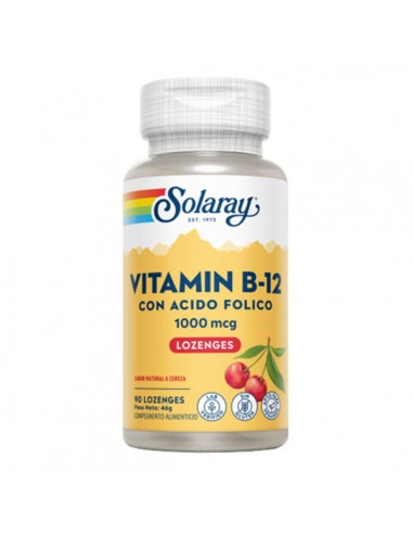 Vitamina B12 y ácido fólico 1000mcg...