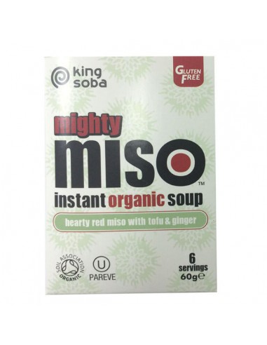 Sopa de miso con tofu y jengibre Bio...