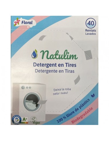 Detergente lavadora tiras floral 40...