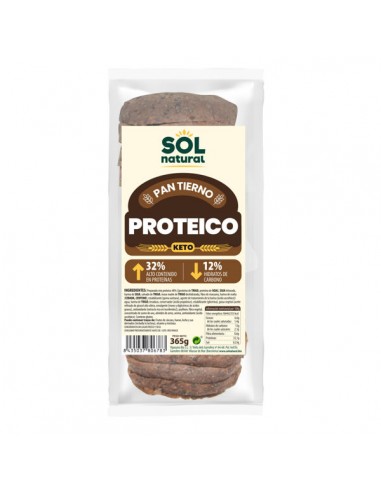Pan de molde proteico keto 365g Sol...