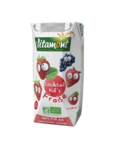 Zumo de fresa Bio 200ml Vitamont