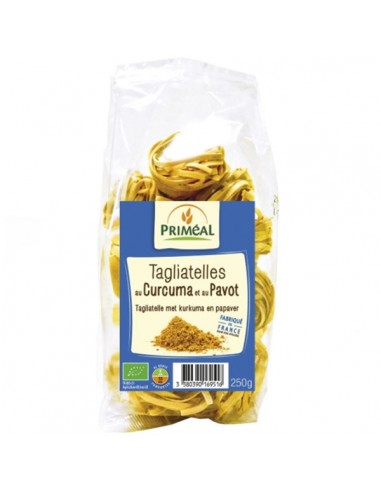 Tagliatelle nido curcuma y amapola...