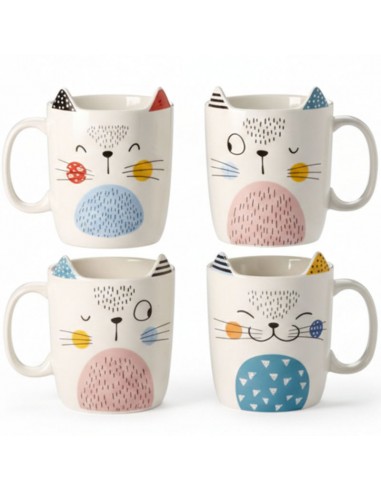 Taza Lissy porcelana 350ml 4 modelos...