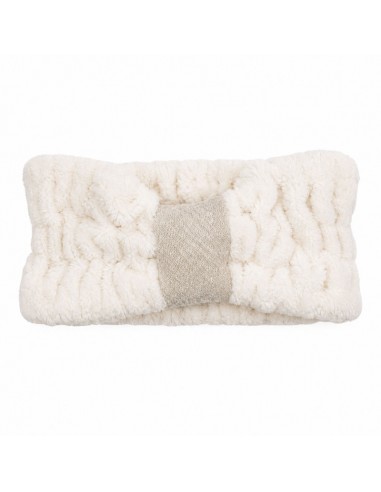 Diadema elástica de fibra de bambú y lino NaturaSPA Cosmetics para sujetar el cabello durante la limpieza facial, maquillaje y 