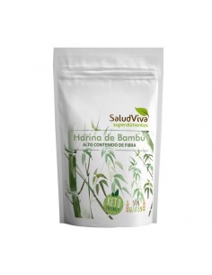 Harina de bambú Salud Viva 375g rica en fibra para panadería y repostería