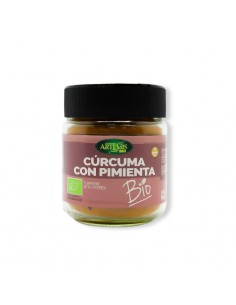 Tarro de cúrcuma con pimienta ecológica Artemis Bio 80 gramos