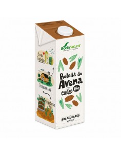 Bebida de avena con cacao ecológica Soria Natural en envase de 1 litro