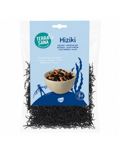 Envase de alga hiziki deshidratada Terrasana 100 g.