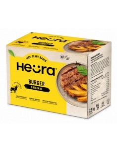 Hamburguesa de proteína vegetal Heura formato ahorro 2,5 kg elaborada con proteína de guisante y aceite de oliva virgen extra
