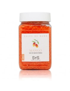 Sales de baño mango Labnatur 400g con aroma tropical para baños relajantes y cuidado de la piel