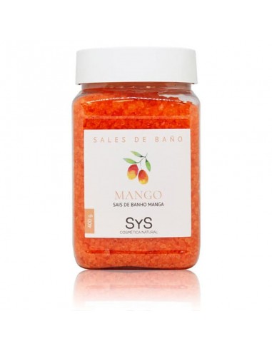 Sales de baño mango Labnatur 400g con aroma tropical para baños relajantes y cuidado de la piel