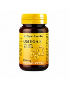 Omega 3 35% EPA 25% DHA 500mg 50 perlas Nature Essential en envase original.