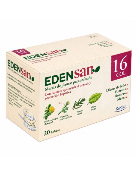 Edensan 16 Col colesterol 20 infusiones Dielisa