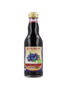 Zumo de arándano negro ecológico sin filtrar Beutelsbacher 200ml