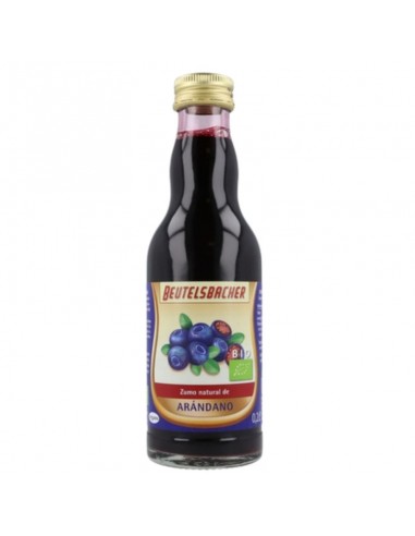 Zumo de arándano negro ecológico sin filtrar Beutelsbacher 200ml