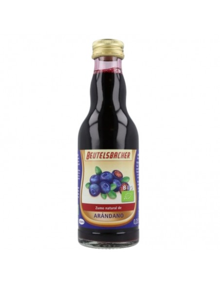 Zumo de arándano negro ecológico sin filtrar Beutelsbacher 200ml