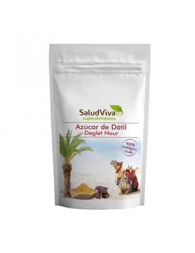 Azúcar de dátil ecológica Salud Viva 200g elaborada con dátiles Deglet Nour molidos