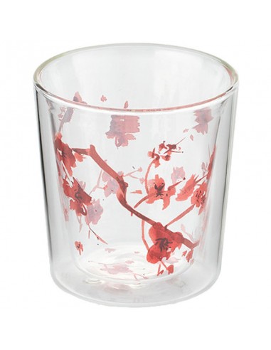 Vaso Cherry Blossom Eigenart de cristal doble pared 0,25 litros