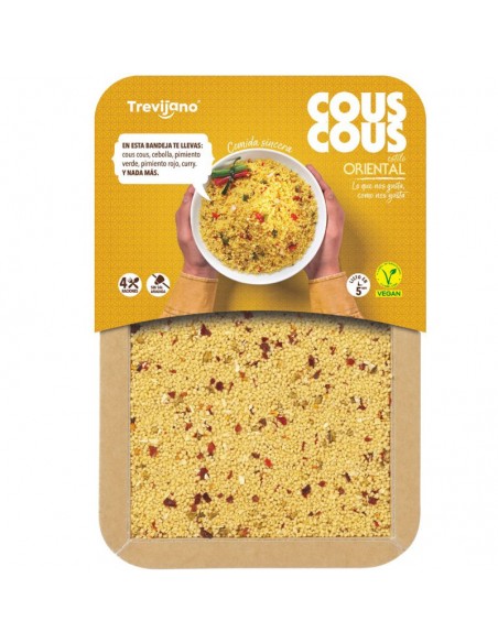 Cous cous oriental con curry y verduras 300g Trevijano