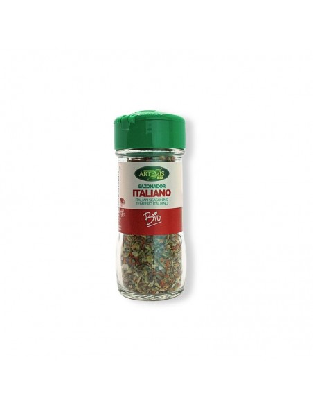 Capricho italiano Bio 28g Artemis mezcla ecológica de hierbas aromáticas y especias para pasta, pizza y cocina mediterránea.