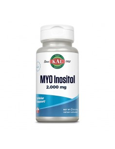 Myo Inositol 57g KAL complemento alimenticio en polvo a base de myo-inositol de fácil disolución.