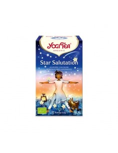 Yogi Tea Star Salutation Bio 17ud infusión ayurvédica ecológica con tulsi, menta, hierba limón y pomelo rosa.