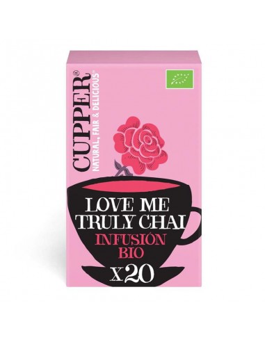 Infusión Love Me Truly Bio 20 bolsitas Cupper