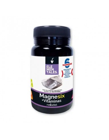 Magnesix Sales de Magnesio con Vitaminas B 60 comprimidos Novadiet con seis sales de magnesio y vitaminas B1 B6 y B12