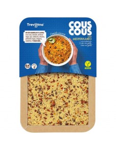 Cous cous mediterráneo 300g Trevijano preparado con verduras deshidratadas y especias mediterráneas.