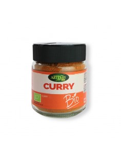 Curry XL Bio 80g Artemis mezcla ecológica de especias para arroces, verduras, salsas y cocina oriental.