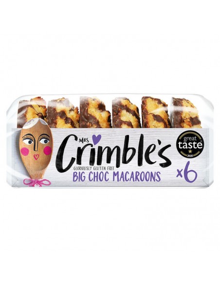 Macaroons de coco con chocolate sin gluten 195g Mrs Crimble's