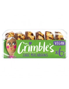 Macaroons veganos de coco y chocolate sin gluten 195g Mrs Crimble's