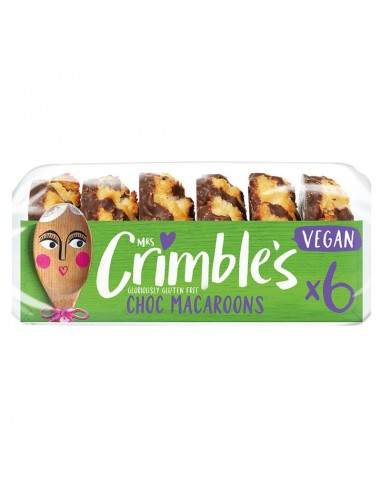 Macaroons veganos de coco y chocolate sin gluten 195g Mrs Crimble's