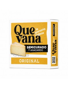 Semicurado de anacardos original 160g Quevana queso vegetal ecológico elaborado con anacardos fermentados