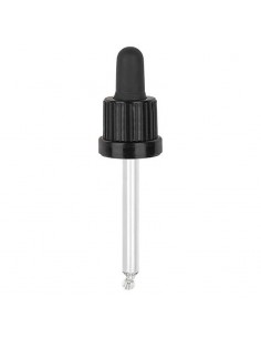Cuentagotas negro DIN18 30ml Terpenic para aceites esenciales