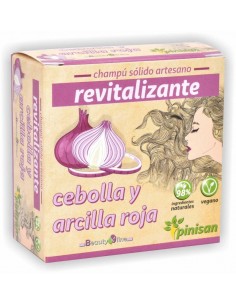 Champú sólido revitalizante cebolla y arcilla roja 65g Pinisan