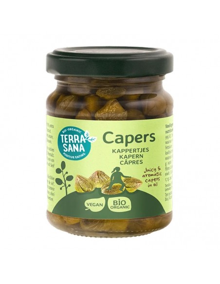 Alcaparras con aceite de oliva virgen extra Bio 120g Terrasana