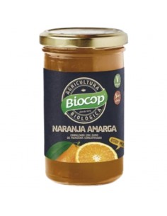 Tarro de compota de naranja amarga Bio 265g Biocop con trozos de cáscara