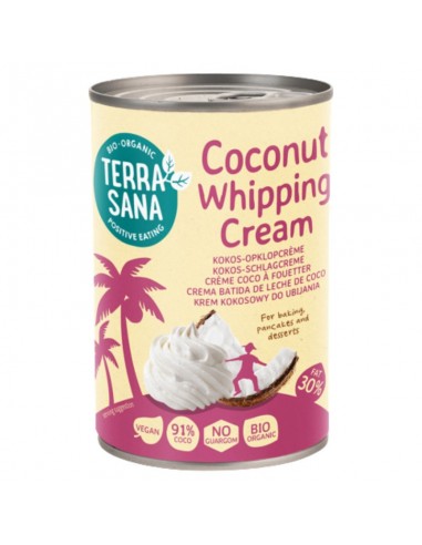 Crema batida de leche de coco Bio 400ml Terrasana