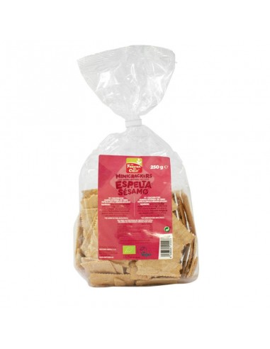 Mini crackers trigo espelta y sésamo Bio 250g La Finestra Sul Cielo
