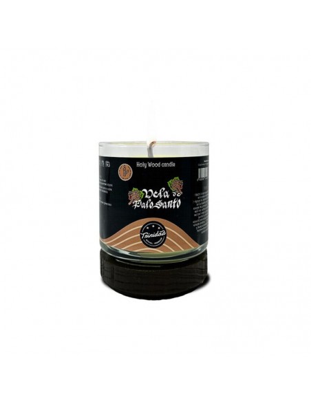 Vela en vaso Palo Santo Trinidad