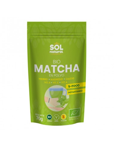 Té matcha ecológico en polvo elaborado con hojas de té verde finamente molidas. Ideal para preparar bebidas, smoothies y receta
