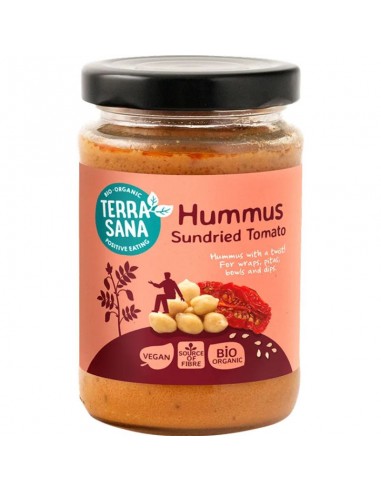 Hummus con tomates secados al sol Bio 190g Terrasana