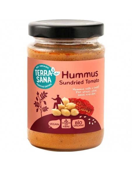 Hummus con tomates secados al sol Bio 190g Terrasana