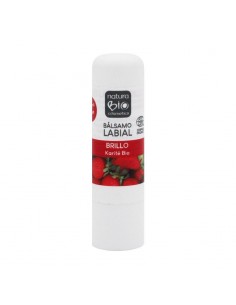 Bálsamo labial brillo karité fresa Bio 5g NaturaBIO Cosmetics