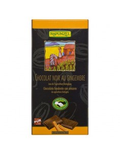 Chocolate negro con jengibre confitado Bio 80g Rapunzel