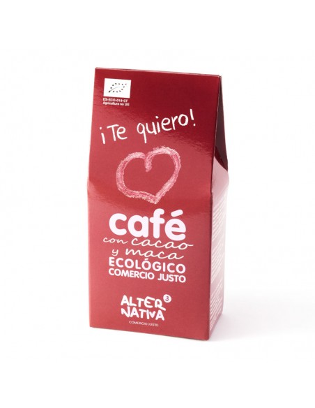 Café con cacao y maca Te Quiero molido Bio 125g Alternativa3
