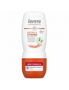Desodorante roll-on 48h+ Natural & Strong 50ml Lavera